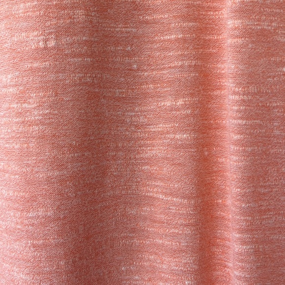 Cute Coral Flowy Tee with Lace - Picture 5 of 8